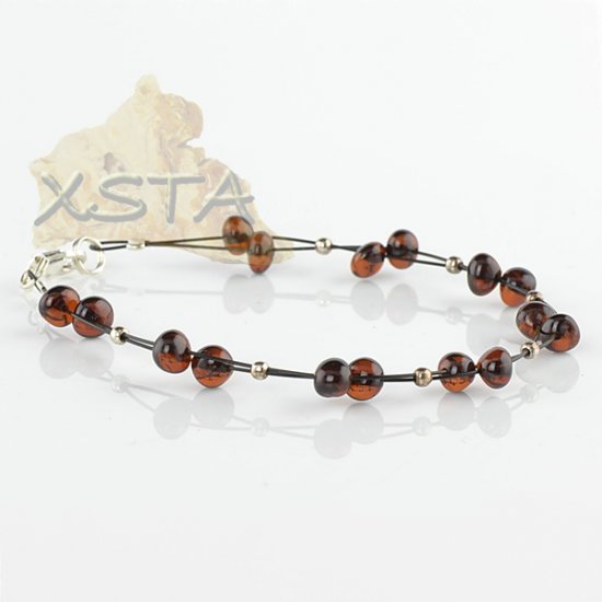 Wholesale amber bracelet with wire